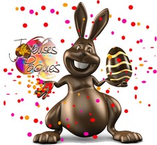 carte postale lapin de paques